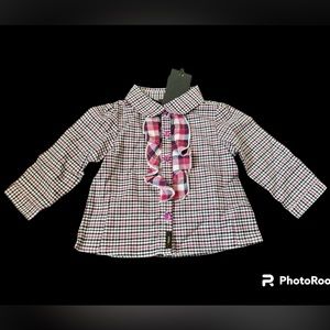 FENDI***Beautiful Baby Girl Ruffled Blouse****3 Mo. $467